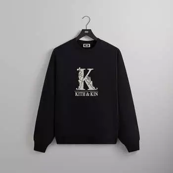 Толстовка Kith Filigree Nelson Crewneck, черный