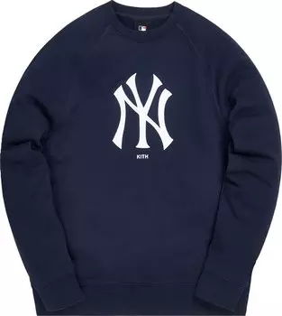 Толстовка Kith For Major League Baseball New York Yankees Crewneck 'Navy', синий