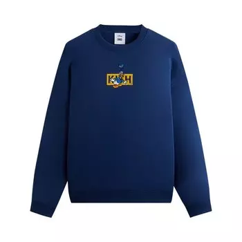 Толстовка Kith For Mickey & Friends Cyber Monday Donald Duck Classic Logo Williams Crewneck, синий