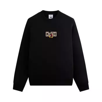 Толстовка Kith For Mickey & Friends Cyber Monday Mickey Classic Logo Crewneck, черный