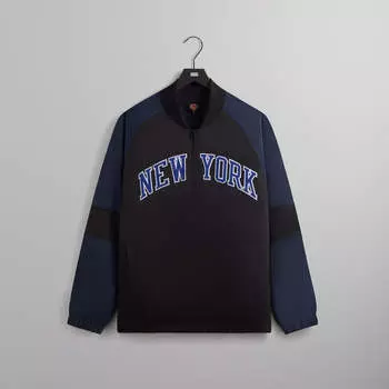 Толстовка Kith for the New York Knicks Ball Nylon Quarter Zip, черный
