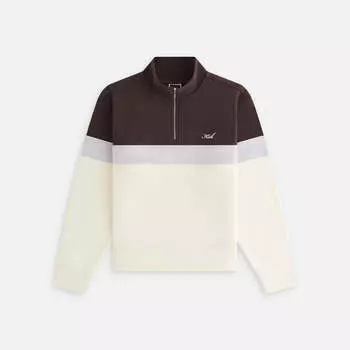 Толстовка Kith Women Hunter Panelled Quarter Zip, цвет Incognito