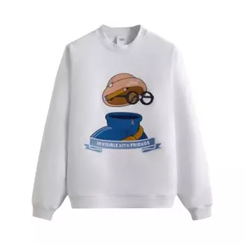 Толстовка Kith x Invisible Friends Crewneck 'White', белый