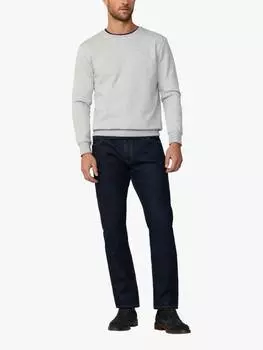 Толстовка классического кроя из хлопкового флиса Hackett London, цвет Light Grey Marl