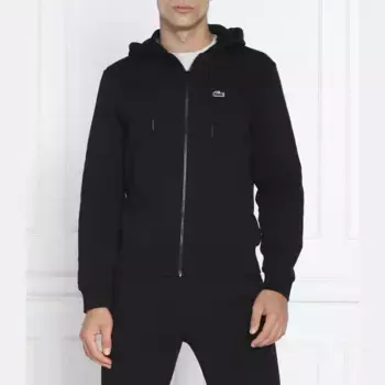 Толстовка классического кроя Lacoste, черный