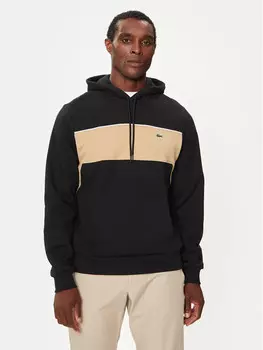 Толстовка классического кроя Lacoste, черный
