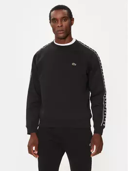 Толстовка классического кроя Lacoste, черный