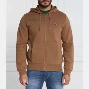 Толстовка классического кроя Lacoste, коричневый