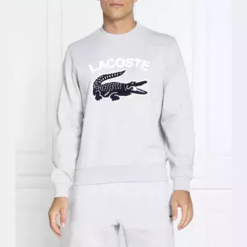 Толстовка классического кроя Lacoste, серый