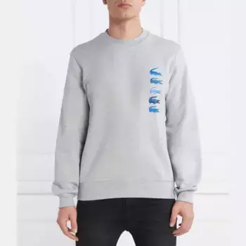 Толстовка классического кроя Lacoste, серый
