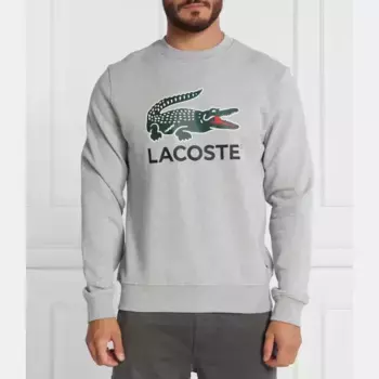 Толстовка классического кроя Lacoste, серый