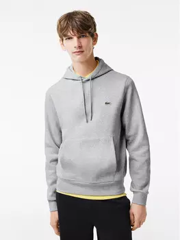 Толстовка классического кроя Lacoste, серый