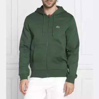 Толстовка классического кроя Lacoste, зеленый
