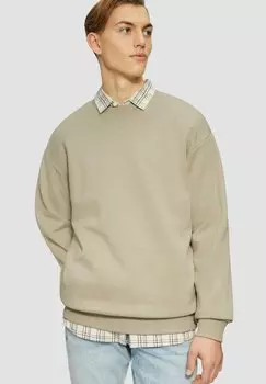 Толстовка KLASSISCHES MIT LOGO-STICKEREI QS, бежевый