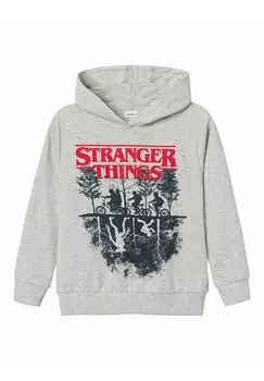 Толстовка KMFINNY STRANGERTHINGS Name it, цвет light grey melange