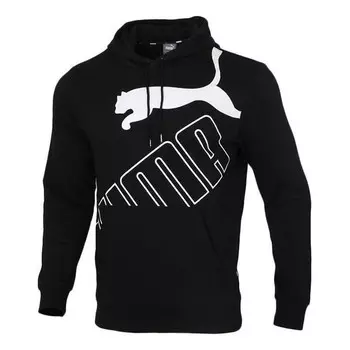 Толстовка knit hooded casual black Puma, черный