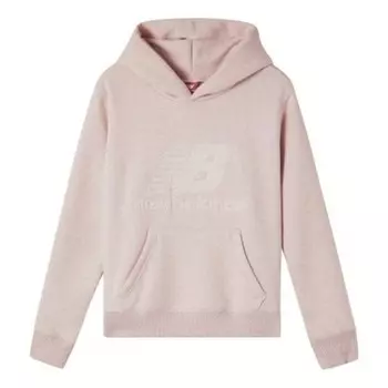 Толстовка knit hooded fleece lined pink New Balance, розовый