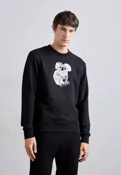 Толстовка KOALA CREWNECK sandro, черный