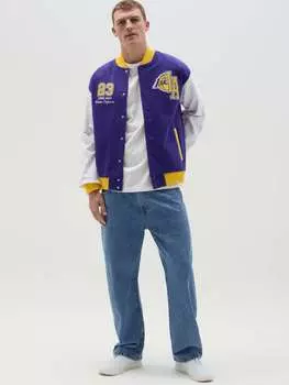 Толстовка команды Лос-Анджелес Лейкерс Nba, цвет white/purple