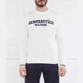 Толстовка комфортного кроя Aeronautica Militare, белый