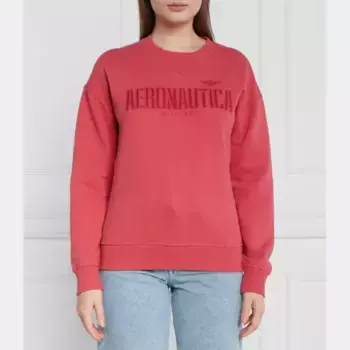 Толстовка комфортного кроя Aeronautica Militare, розовый