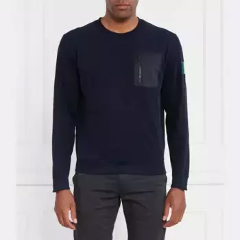 Толстовка комфортного кроя Aeronautica Militare, синий