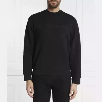 Толстовка комфортного кроя Emporio Armani, черный
