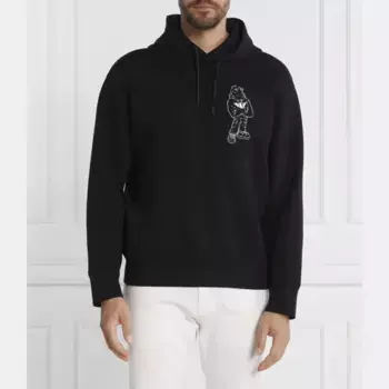 Толстовка комфортного кроя Emporio Armani, черный