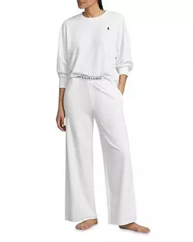 Толстовка &; Комплект широких брюк Polo Ralph Lauren, цвет White