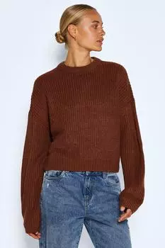 Толстовка - Коричневый - Свободный крой Noisy May