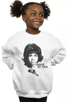 Толстовка «Королева соула» Aretha Franklin, белый