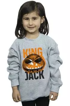 Толстовка «Кошмар перед Рождеством» с изображением короля Джека Disney, серый