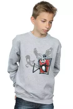 Толстовка «Кошмар перед Рождеством» с призраками Джека Disney, серый