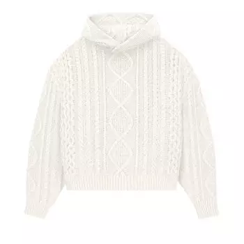 Толстовка косой вязки Fear of God Essentials Cloud Dancer