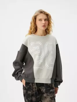 Толстовка Koton, цвет Anthracite/Light grey