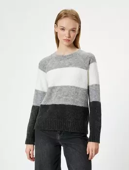Толстовка Koton, цвет Grey/White