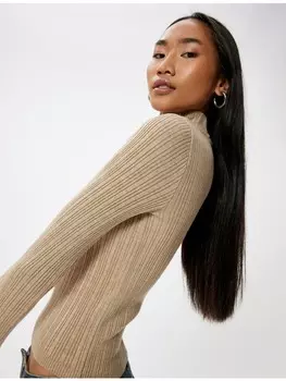 Толстовка KOTON Sweater, бежевый