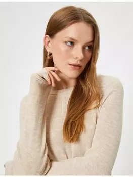 Толстовка KOTON Sweater, бежевый