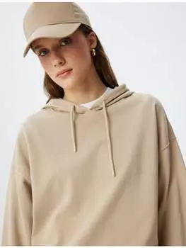 Толстовка KOTON Sweatshirt, бежевый