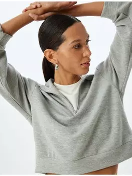 Толстовка KOTON Sweatshirt, цвет Grau Melange