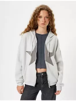 Толстовка KOTON Sweatshirt, серый