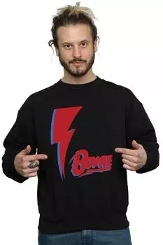 Толстовка «Красный болт» David Bowie, черный