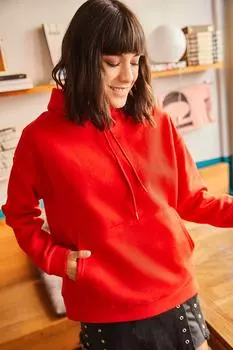 Толстовка - Красный - Классический крой Olalook