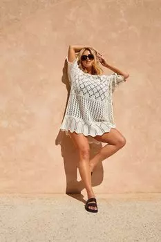 Толстовка крючком с разрезом по горловине Yours