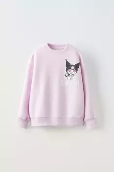 Толстовка kuromi sanrio ZARA, лиловый