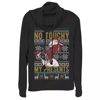 Толстовка Kuzco Ugly Christmas с воротником-хомутом от Disney's Emperor's New Groove Juniors Licensed Character