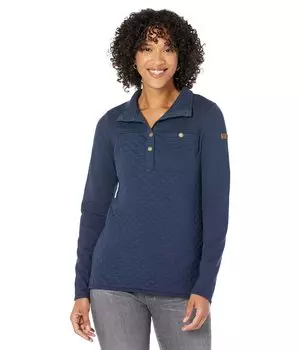 Толстовка L.L.Bean, Quilted Sweatshirt Mock Neck Tunic