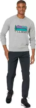 Толстовка L.L.Bean Signature Heritage Sweatshirt Graphic Regular, цвет Gray Heather