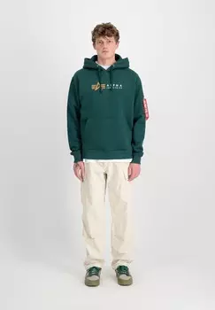 Толстовка LABEL Alpha Industries, зеленый