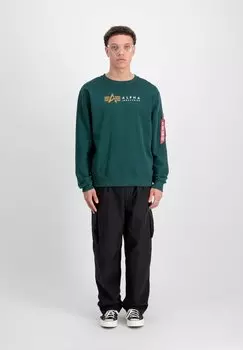 Толстовка LABEL Alpha Industries, зеленый